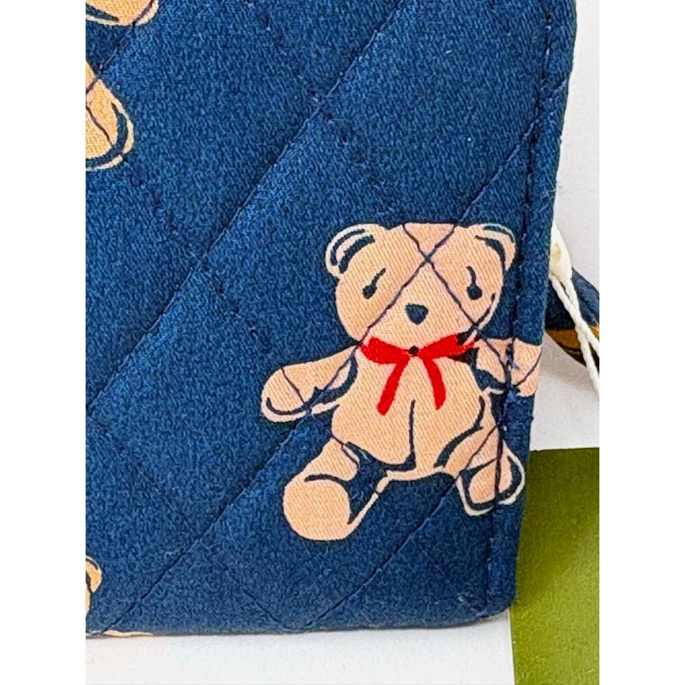 Vera Bradley Bunch of Bears Tab Wallet EXACT NWT 2025 Teddy Bears Blue Red - Picture 2 of 13